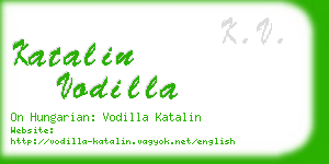 katalin vodilla business card